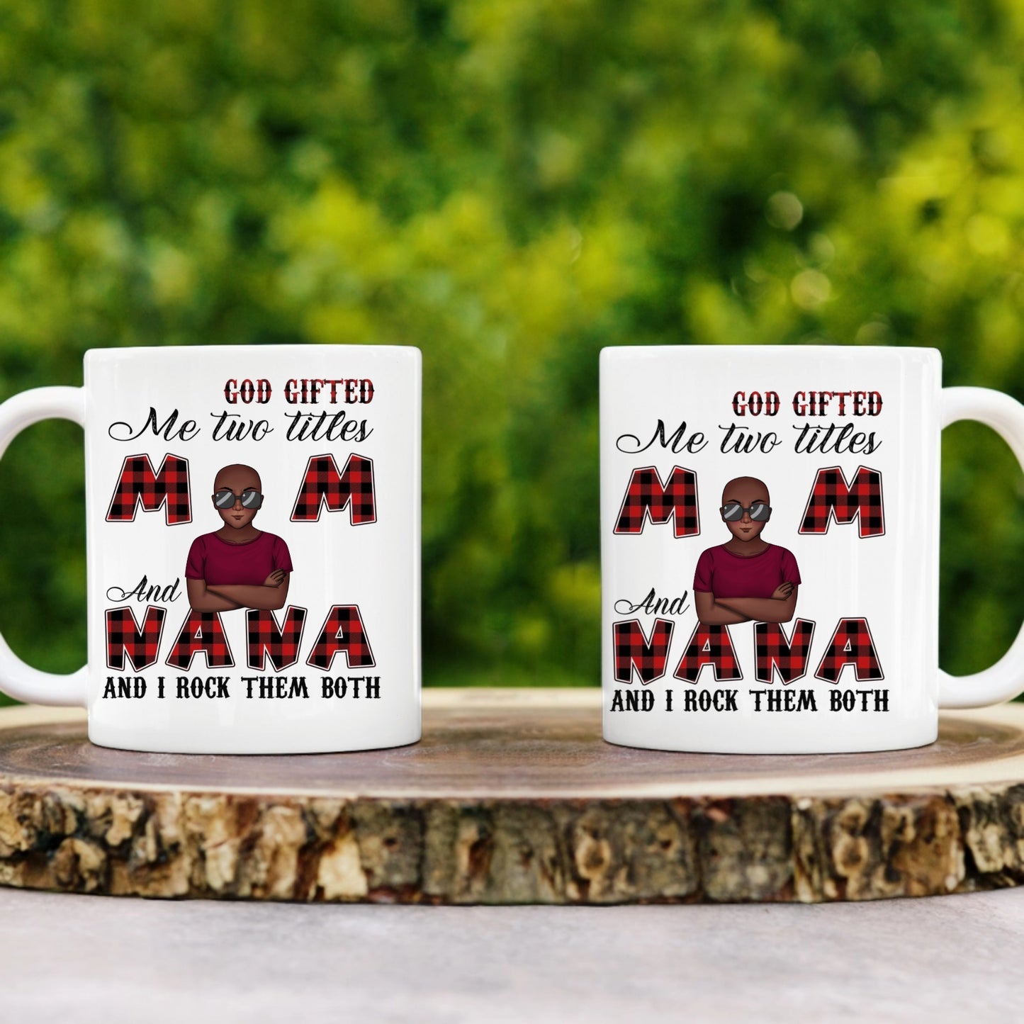 God gifted me two tittles personalized nug oz. White Mug