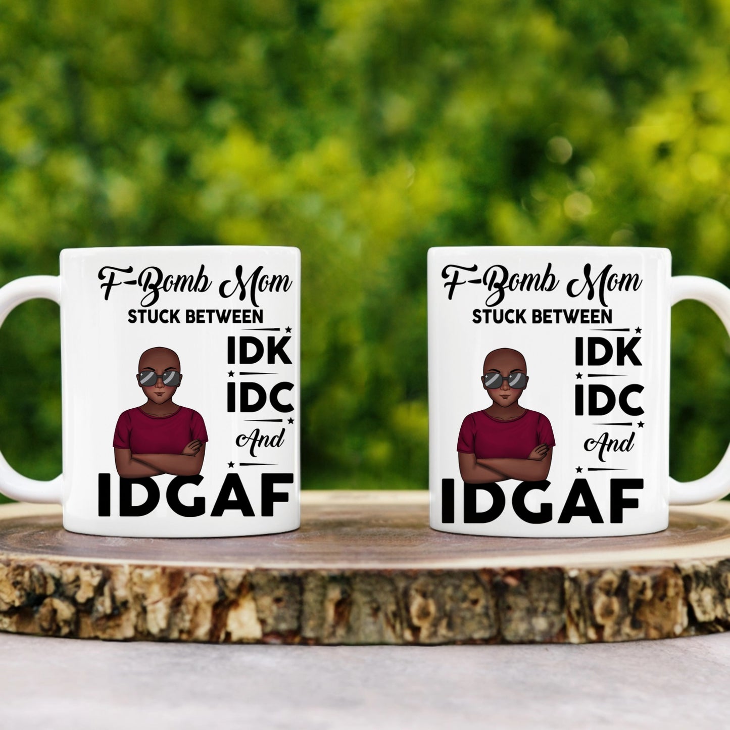 IDGAF Personalized White Mug