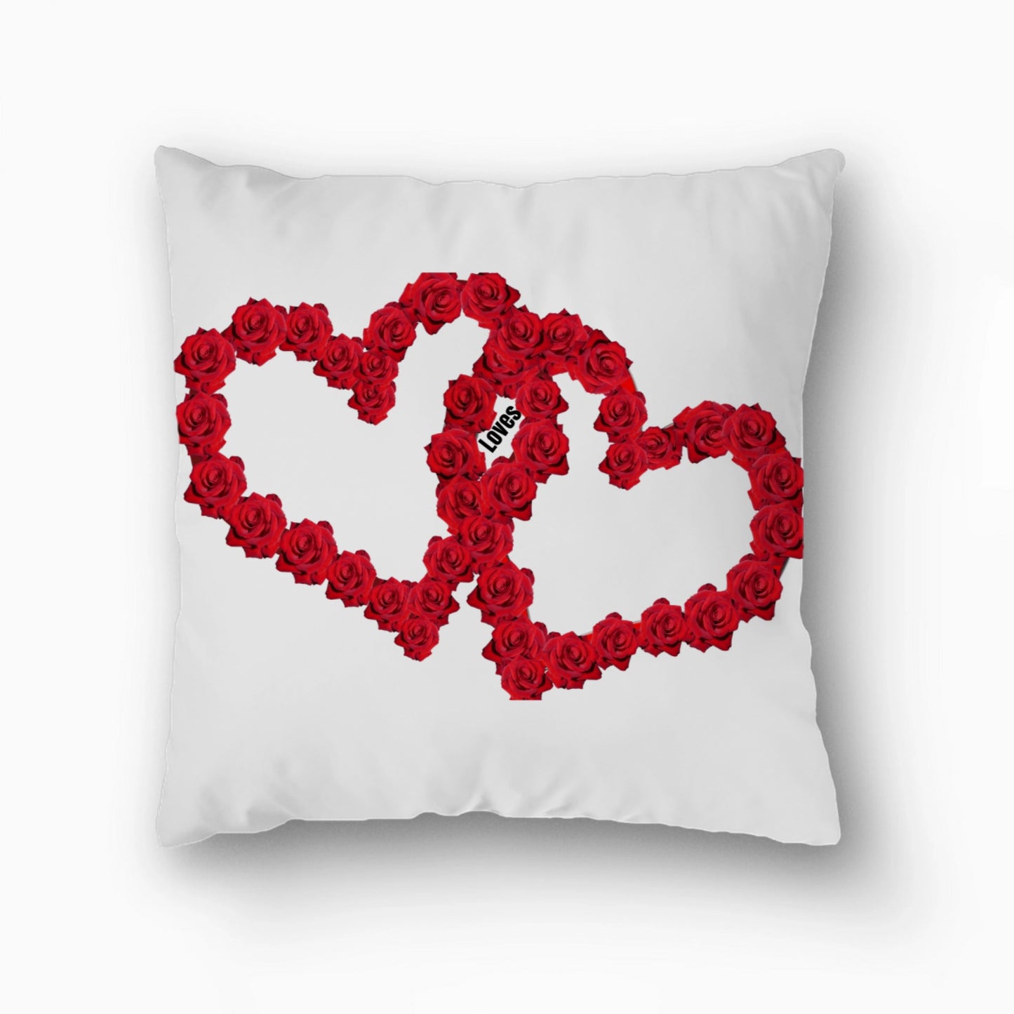 Two hearts personalized Square Pillow