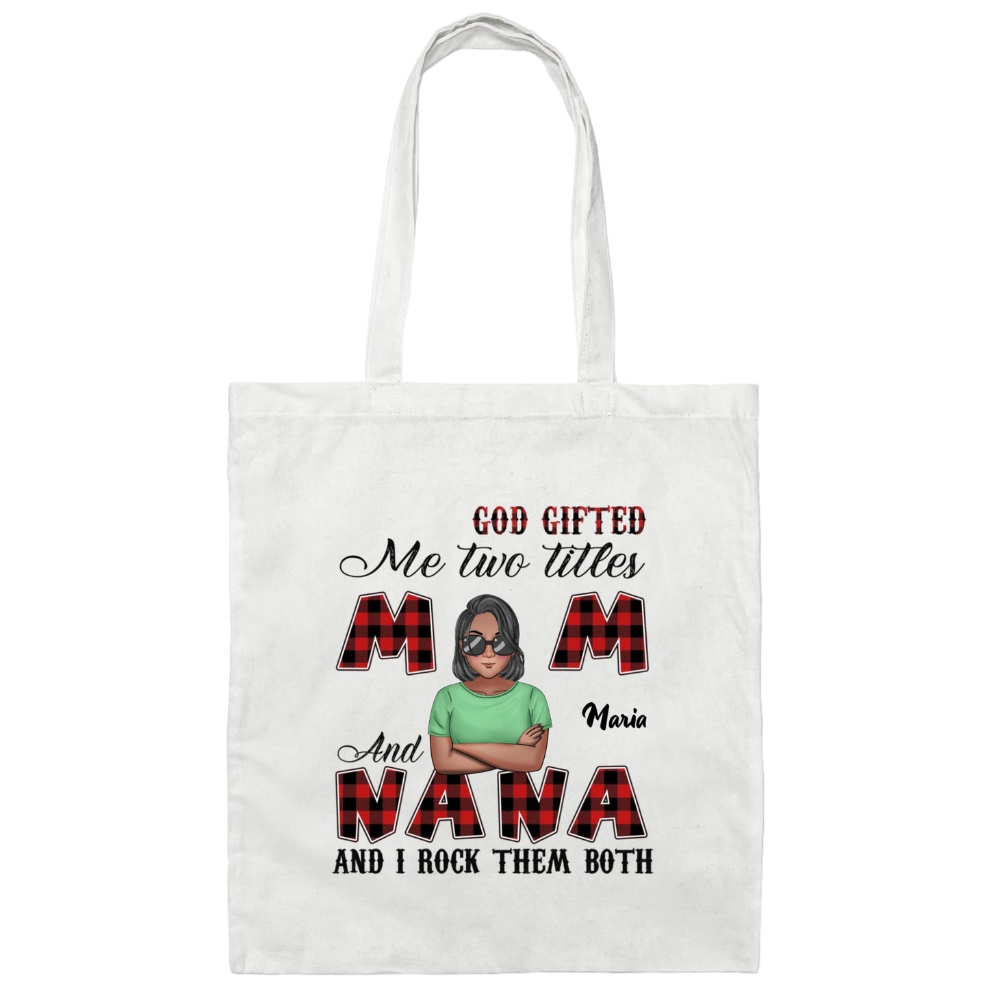 Two Titles Personalized Canvas Tote Bag