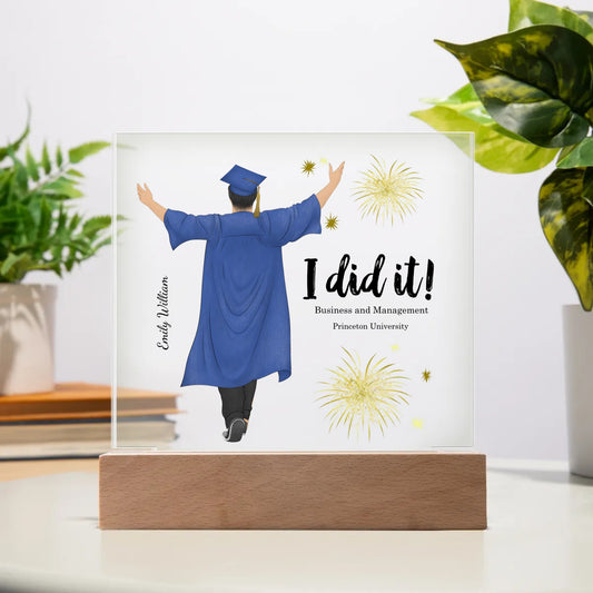 School Graduation Acrylic Square Plaque