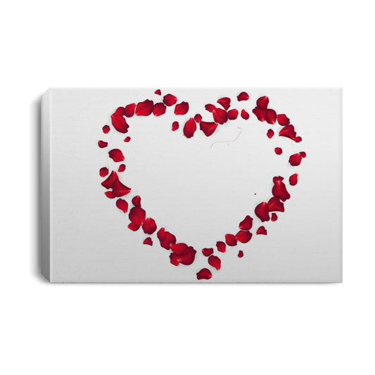 Photo Heart flower personalized Canvas .75in Frame