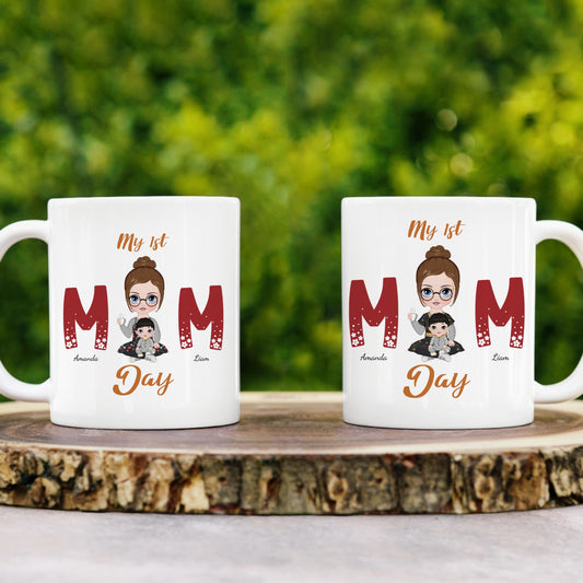 My First Mom Day Personalized White Mug