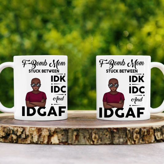 IDGAF Personalized White Mug
