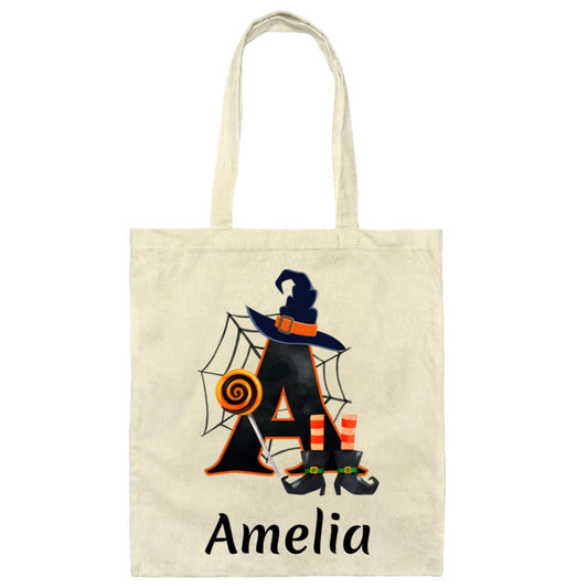 Halloween letters Canvas Tote Bag