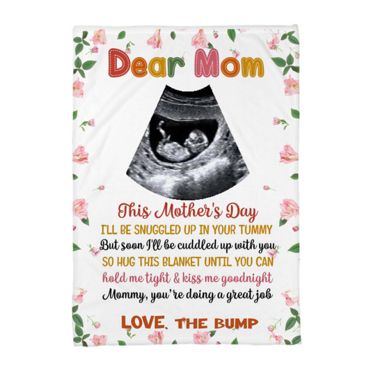 Custom photo Mummy Coral Fleece Blanket