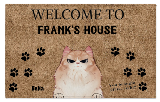 Cat Personalized Indoor Doormat
