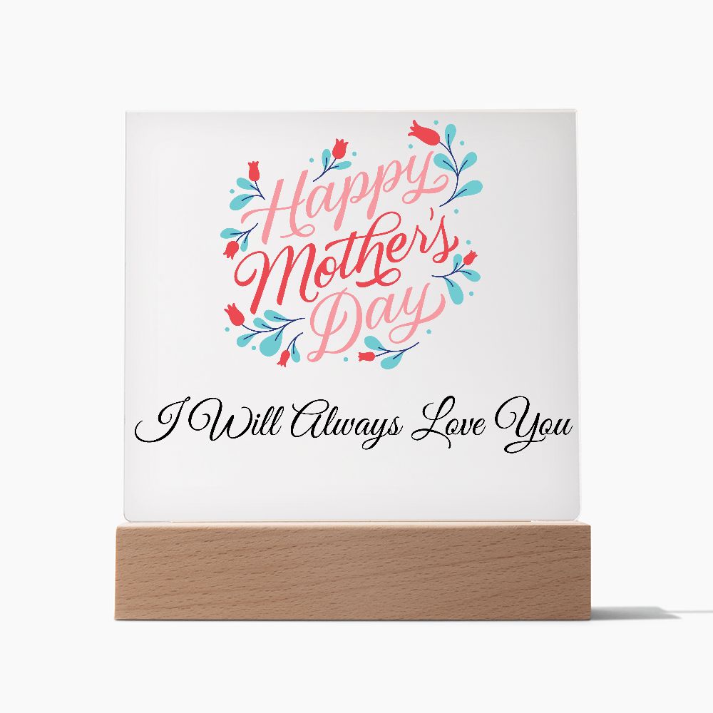 Acrylic Mother's Day Plaque