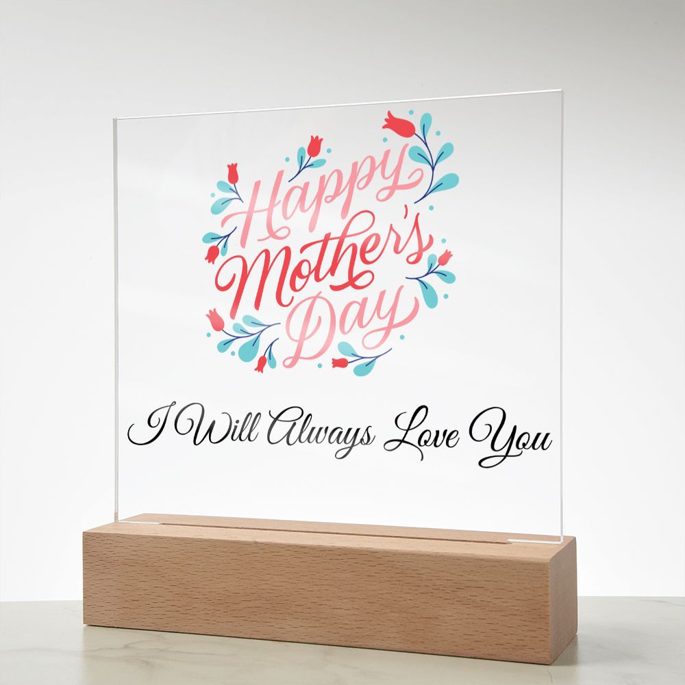 Acrylic Mother's Day Plaque