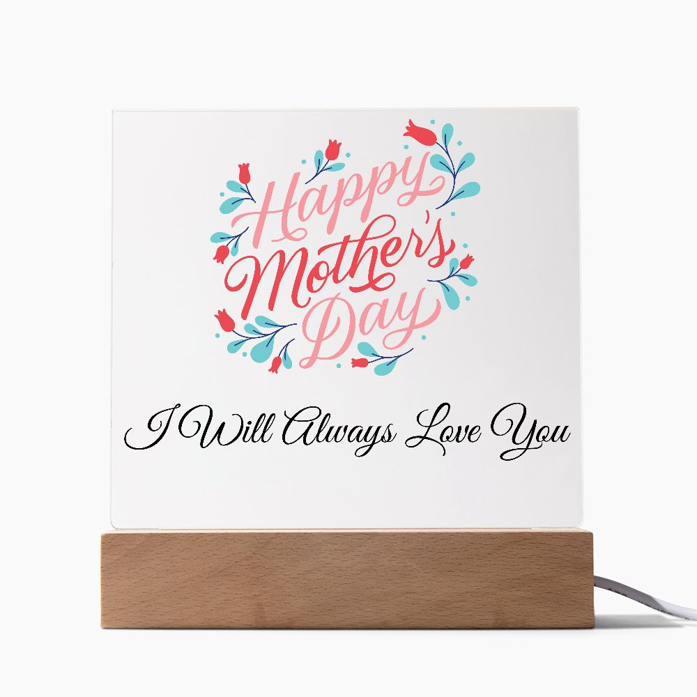 Acrylic Mother's Day Plaque