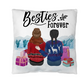 Sitting bestie Christmas Pillow