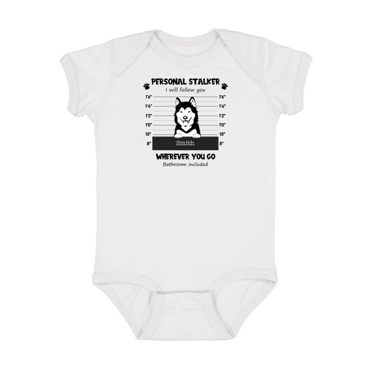 Personal Stalker Personalized Infant Fine Jersey Bodysuit