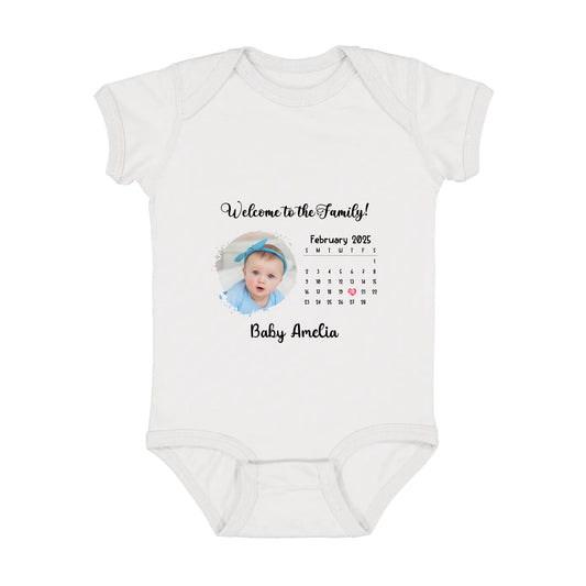 Welcome to the Family Personalized  Infant Fine Jersey Bodysuit