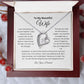 To My Beautiful Wife Necklace | I Love Reminiscing | Love Your Husband | Wht | Forever Heart Necklace