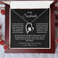 To My Soulmate Necklace | If I Had One Wish | I Will Love You Forever and Always | Blk | Forever Heart Necklace