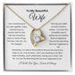 To My Beautiful Wife Necklace | I Love Reminiscing | I Will Love You Forever and Always | Wht | Forever Heart Necklace