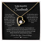 To My Beautiful Soulmate Necklace | In Your Eyes | I Will Love You Forever and Always | Blk | Forever Heart Necklace