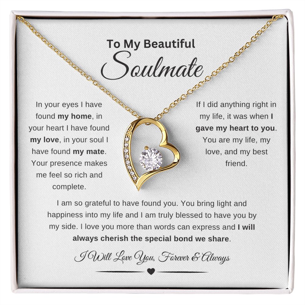 My Beautiful Soulmate | I am So Grateful - Love Necklace