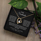 To My Soulmate Necklace | If I Had One Wish | I Will Love You Forever and Always | Blk | Forever Heart Necklace